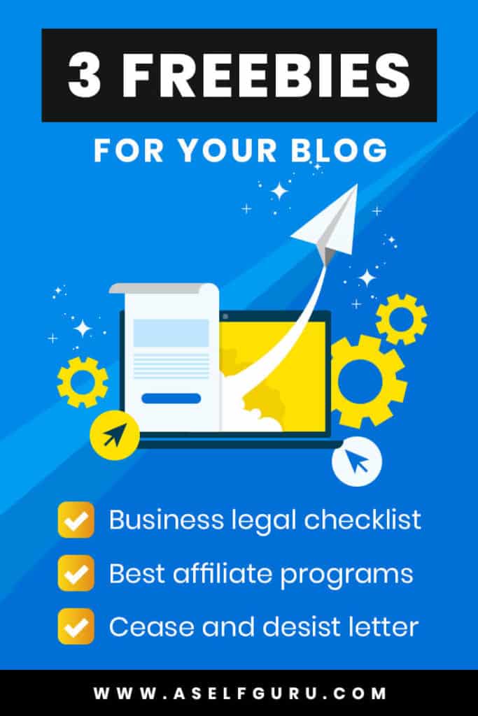 free business legal checklist, cease and desist letter, affiliate programs