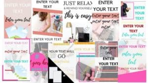 pinterest templates bundle