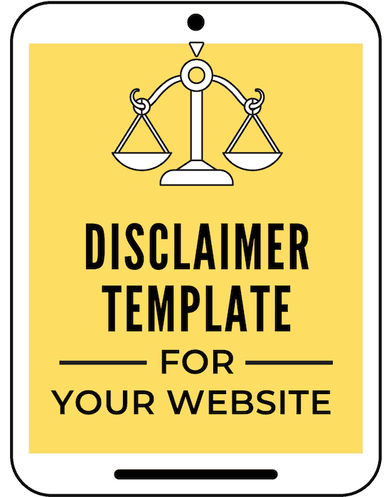 disclaimer template