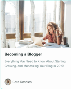 Becoming a Blogger course review