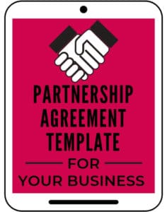 Partnership agreement template for business