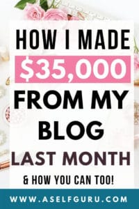 Make money blogging for beginners $35K