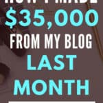 Make money blogging for beginners $35K