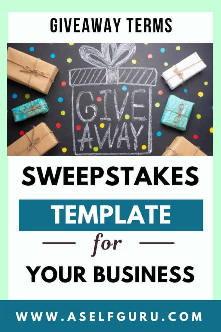 Customizable Sweepstakes Template For Giveaways and...