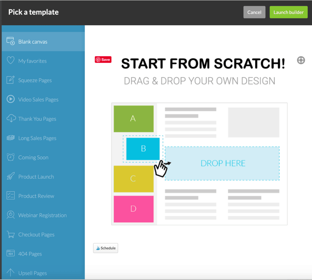 Kartra pages and forms templates