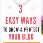 3 ways to grow and protect your blog, monetize your blog