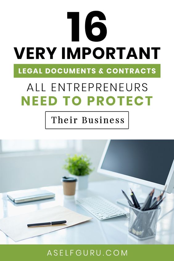 16 legal templates and documents every entrepreneur needs to protect their business