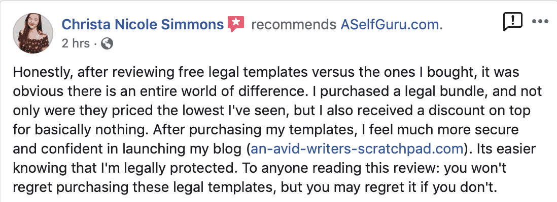 Free legal templates don't protect your business