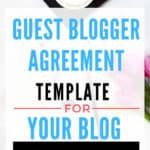 Guest Blogger Agreement Template