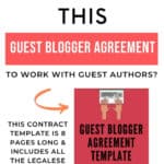 Guest Blogger Agreement Template