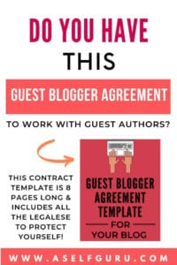 Guest Blogger Agreement Template