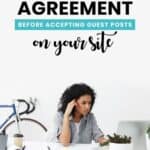 Guest Blogger Agreement template