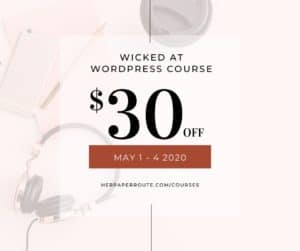 Wicked at WordPress course