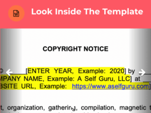 copyright and ebook disclaimer template 