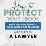 ebook template to protect from copycats and theft