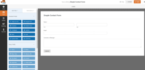 WPForms inside the plugin