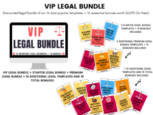 VIP legal bundle aselfguru amira legal templates