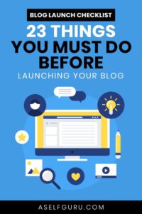 Blog launch checklist