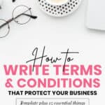 how to write terms and conditions for your website