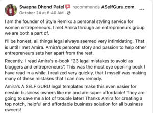 Swapna testimonial