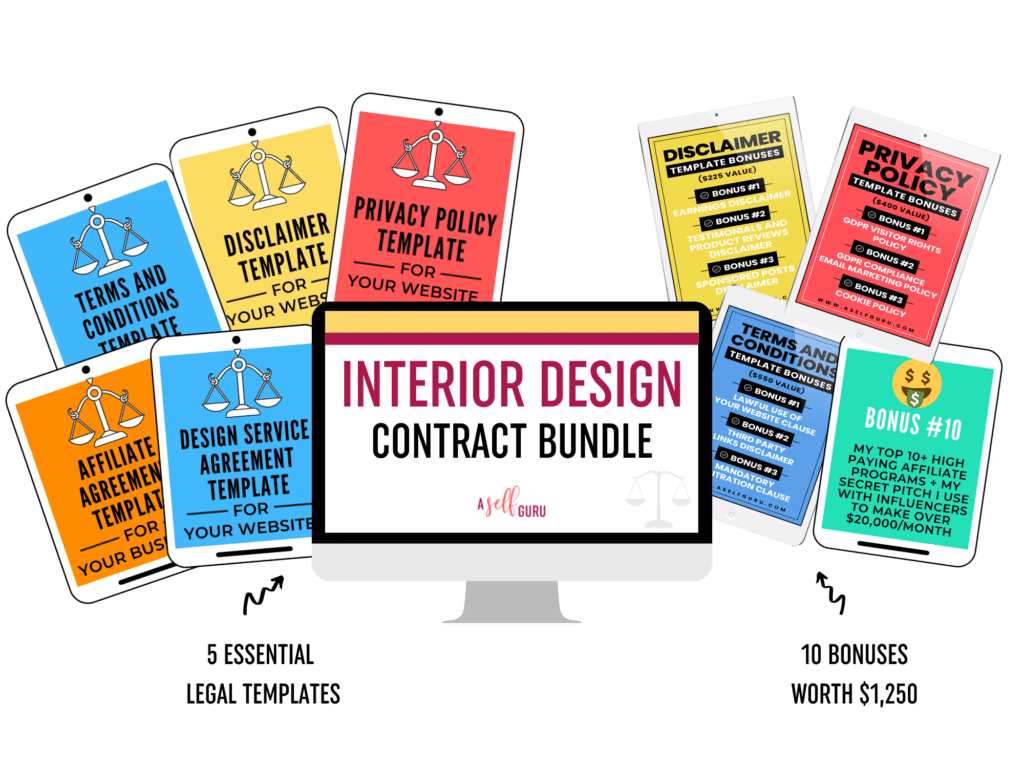Interior Design Contract legal bundle