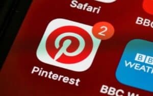 pinteresting strategies review pinterest icon on smart phone screen