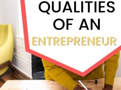 woman in yellow with the 20 qualities of an entrepreneur