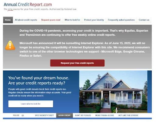 annual credit report photo - how to report identity theft 