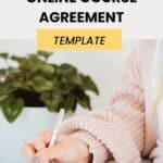 how to create an online course agreement template