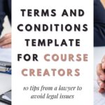 terms and conditions template for course creators and online courses