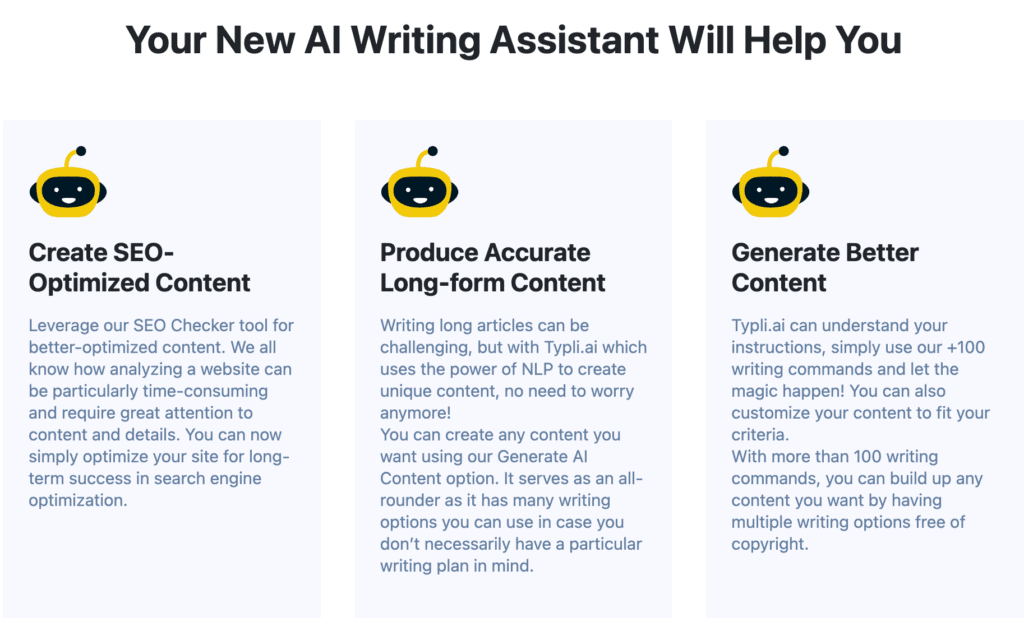 Typli.ai best copywriting software tools