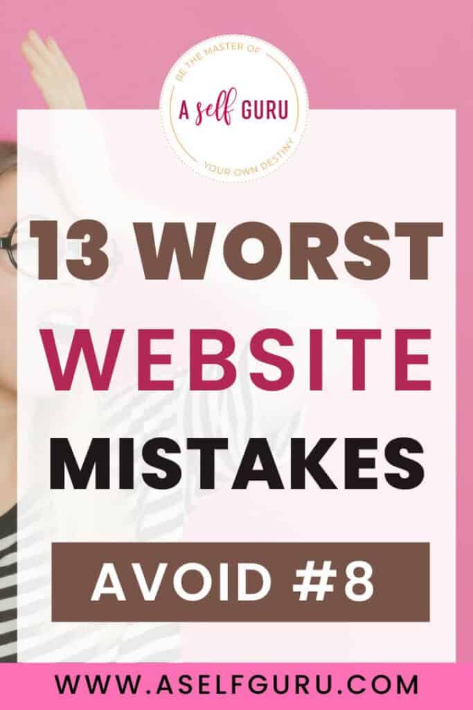 13 Common Website mistakes to Avoid