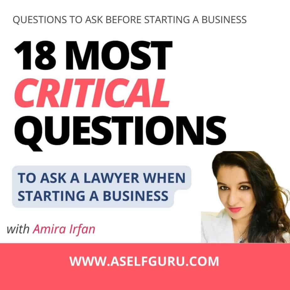 18 questions to ask a lawyer when starting a business