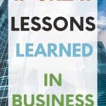 17 great lessons learned in business