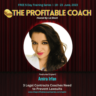 The profitable coach series featuring Amira Irfan as an expert