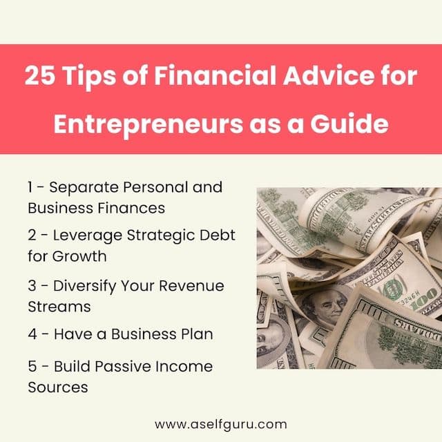 25 financial advice for entrepreneurs