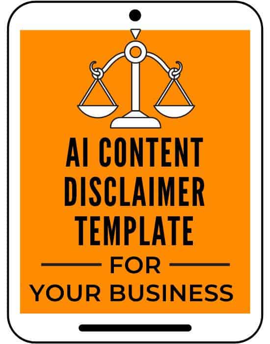 AI content disclaimer template - A Self Guru