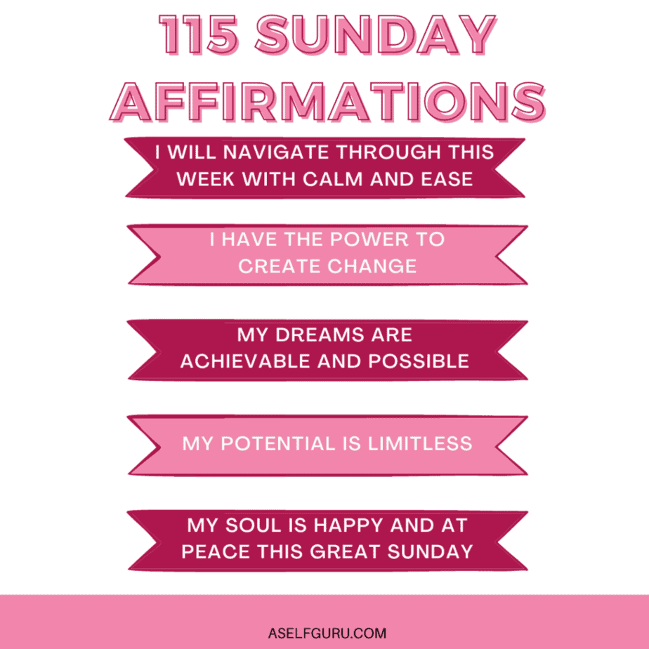 sunday affirmations