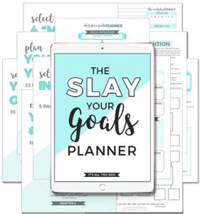Slay Your Goals Planner Best Printable Goals Planner
