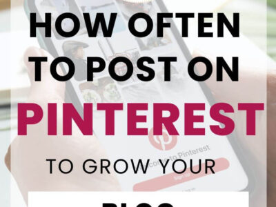 How often to post on Pinterest.