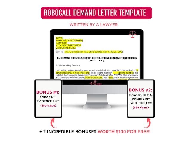 robocall demand letter template (written by a lawyer)