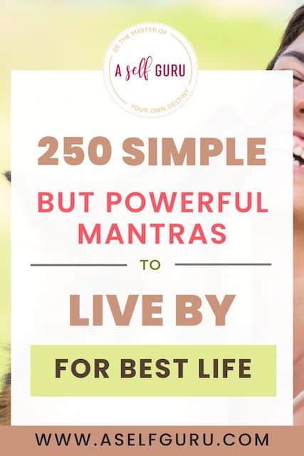 mantras to live by