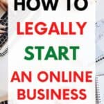 how to legally start an online business