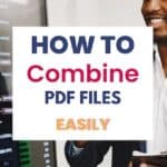 How to combine pdf files