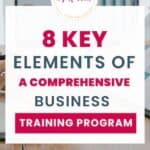 Elements of a Comprehensive Business Training Program