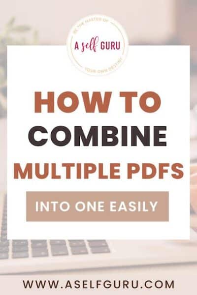 how to combine multiple pdfs into one