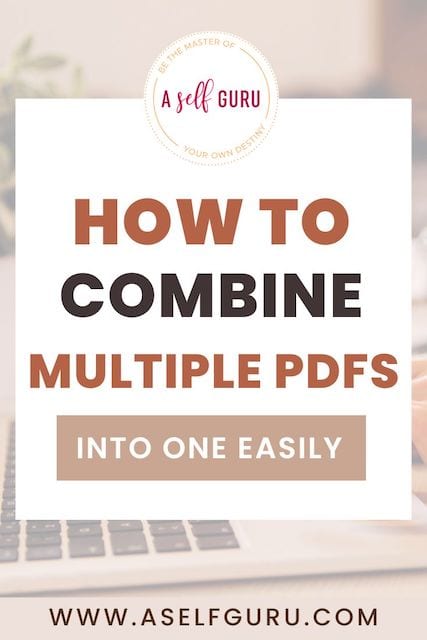 how to combine multiple pdfs into one