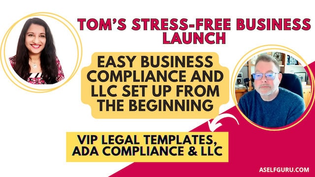 legal tips for starting a business, easy business compliance- Tom