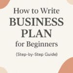 how to write a business plan for beginners