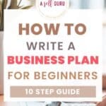 How to write a business plan for beginners